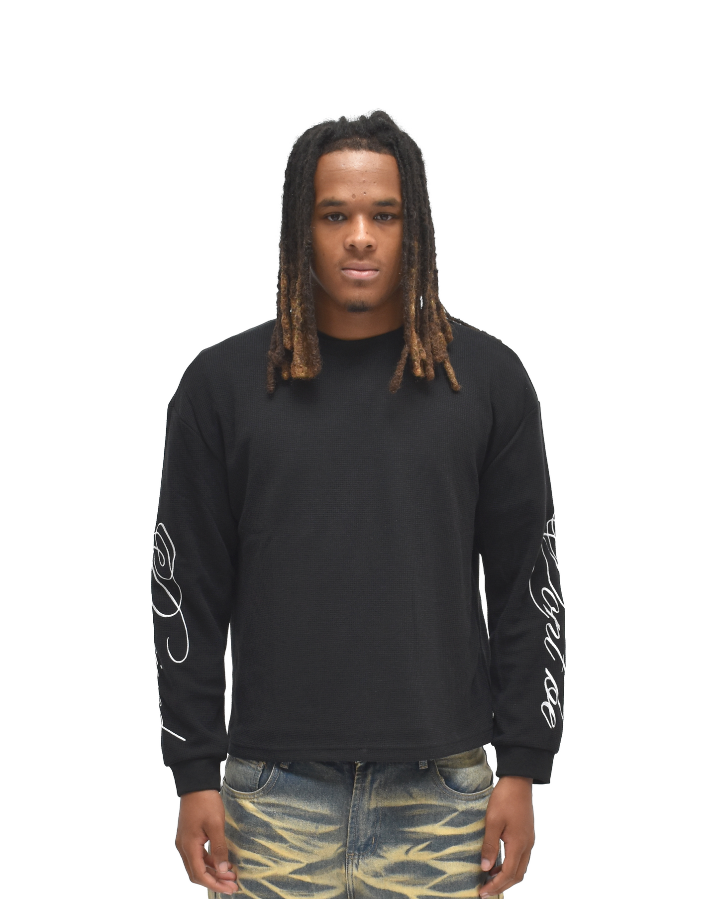 Noir Waffle Long Sleeve