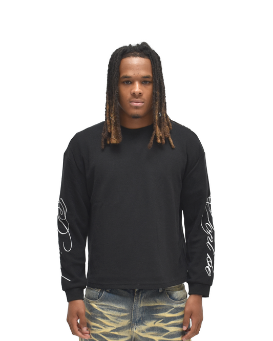Noir Waffle Long Sleeve