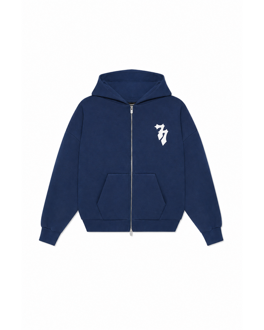 COBALT BLUE ZIP UP
