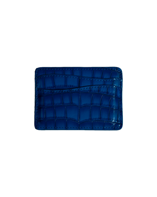 Blue Croc Card Holder